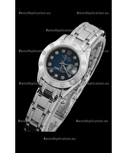 Rolex Datejust Ladies Swiss Replica Ladies Watch in Dark Blue Dial