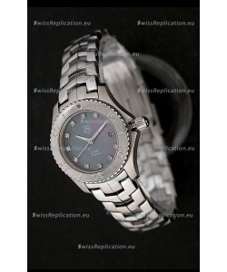 Tag Heuer Link Swiss Ladies Watch in Mother of Pearl Dark Green Dial