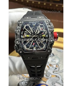 Richard Mille RM35-03 Rafael Nadal Edition Black Carbon Super Clone Watch 
