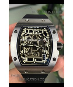 Richard Mille RM67-01 Titanium Extra-Flat Black Strap Super Clone Watch 