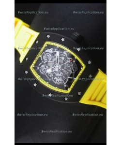 Richard Mille RM055 Bubba Watson Swiss Replica Watch in Yellow Indexes