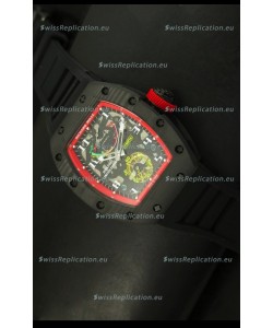 Richard Mille RM036 Jean Todt Forged Carbon Bezel Titanium Watch - Red Edition