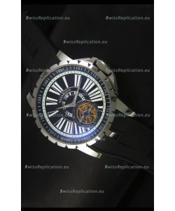 Roger Dubuis Excalibur Tourbillon Watch Japanese Movement - Black Dial