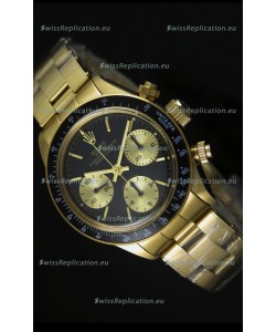 Rolex Daytona 6265 Cosmograph Black Dial in Gold Case