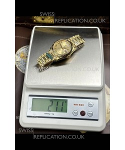 Rolex Day Date 228238 Yellow Gold in Gold Roman Dial Super Clone Watch 