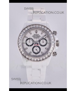 Rolex Daytona AET White Ceramic White Dial 4130 Movment Super Clone Watch 