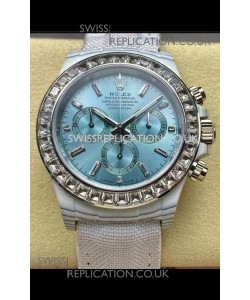 Rolex Daytona TPT Casing Ice Blue Dial Nylon Strap Super Clone Watch 