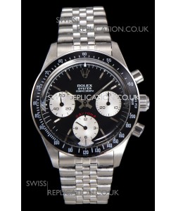 Rolex Daytona Paul Newman 37MM Black Dial Manual Wind Super Clone Watch 