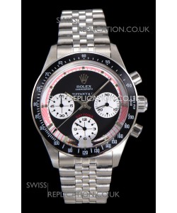 Rolex Daytona Paul Newman 37MM Tiffany & Co Black Dial Manual Wind Super Clone Watch 