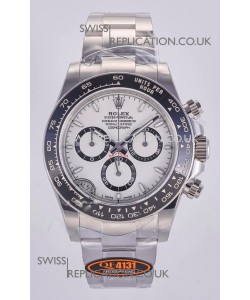 Rolex Daytona 126500 White Dial Stick Markers FREE SPRUNG MVMT Super Clone Watch 