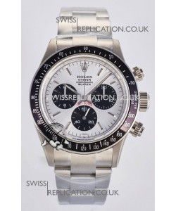 Rolex Daytona Paul Newman Steel Dial Custom Modded 4130 Mvnt Swiss Replica