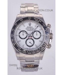 Rolex Daytona 126500 White Dial Stick Markers FREE SPRUNG MVMT Super Clone Watch 