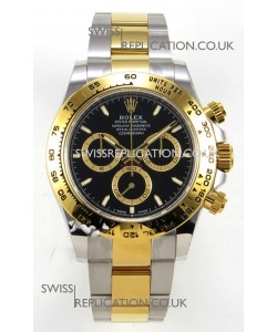Rolex Daytona 126503 Two Tone Black Dial FREE SPRUNG MVMT Super Clone Watch 
