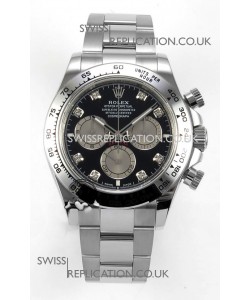 Rolex Daytona 126509 Black Dial Diamonds Markers FREE SPRUNG MVMT Super Clone Watch 