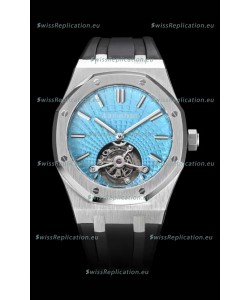 Audemars Piguet Royal Oak Tourbillon 41mm in 904L Casing - Tiffany Blue Tapisserie Dial 1:1 Ultimate Replica