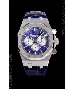 Audemars Piguet Royal Oak Chronograph Blue Dial 904L Steel 1:1 Mirror Replica