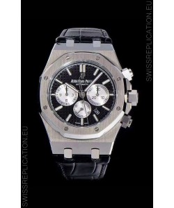 Audemars Piguet Royal Oak Chronograph Black Dial 904L Steel 1:1 Mirror Replica