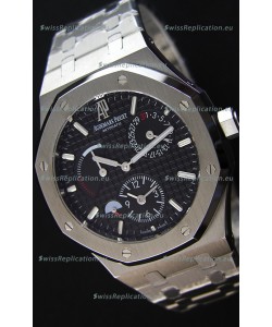 Audemars Piguet Royal Oak Dual Time Swiss Replica Watch in Black Dial