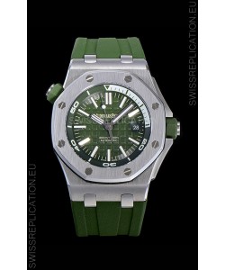 Audemars Piguet Royal Oak Diver Swiss Replica Dark Green Dial 1:1 Quality 3120 Movement 904L Steel 