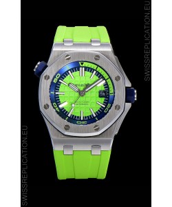 Audemars Piguet Royal Oak Diver Swiss Replica Lime Green Dial 1:1 Quality 3120 Movement 904L Steel 