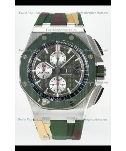 Audemars Piguet Royal Oak Offshore Chronograph Green Dial 1:1 Super Clone Replica Watch - 904L Steel
