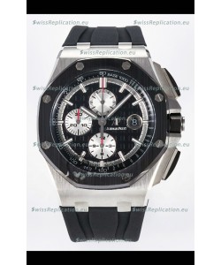 Audemars Piguet Royal Oak Offshore Chronograph Black Dial 1:1 Super Clone Replica Watch - 904L Steel