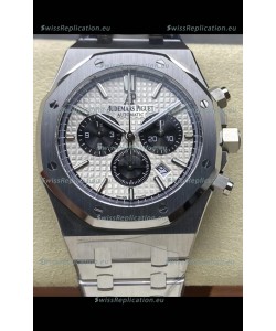 Audemars Piguet Royal Oak Chronograph White Dial Steel Strap Swiss Replica Watch