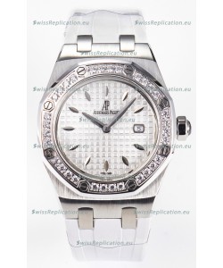 Audemars Piguet Royal Oak 33MM 904L Steel Quartz White Dial Swiss Replica Watch