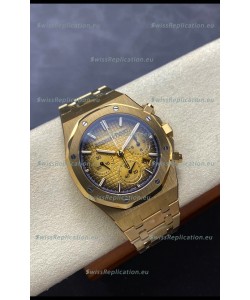 Audemars Piguet Royal Oak 50th Anniversary Super Clone - Rose Gold Casing Gold Dial in 41MM