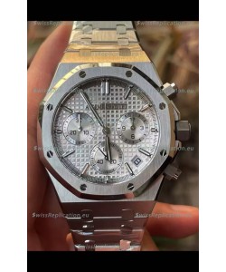 Audemars Piguet Royal Oak Chronograph 1:1 Mirror Replica - 904L Steel in White Dial 41MM