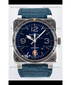 Bell & Ross BR03-93 GMT Edition Blue Dial 1:1 Mirror Replica Watch 