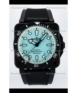 Bell & Ross BR03-92 Divers Edition PVD Coated 1:1 Mirror Replica Pale Blue Dial