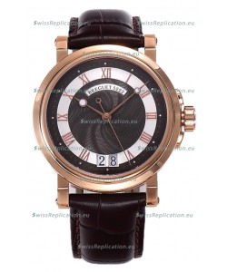 Breguet Marine Automatic Big Date 5817 Rose Gold Watch in Brown Dial 