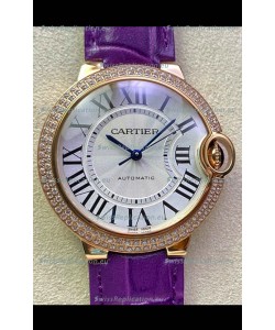 Ballon De Cartier Swiss Automatic 1:1 Mirror Quality 36MM in Rose gold Casing
