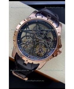 Roger Dubuis Excalibur Dual Tourbillon 1:1 Mirror Swiss Rose Gold Case
