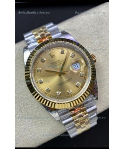 Rolex Datejust 126333 41MM ETA 3235 Swiss 1:1 Mirror Replica Watch in Yellow Gold 904L Steel - 1:1 Mirror