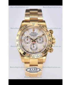 Rolex Cosmograph Daytona M116508-0007 Yellow Gold Original Cal.4130 Movement - 904L Steel Watch