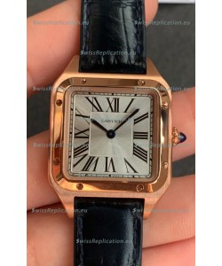 Cartier Santos Dumont 1:1 Mirror Swiss Replica Watch in Rose Gold Casing 38MM
