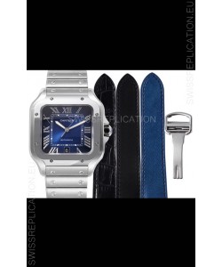 Cartier "Santos De Cartier" Mens XL 1:1 Mirror Replica Watch in 904L Steel Casing 