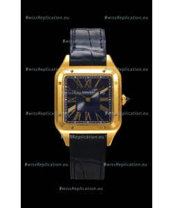 Cartier Santos Dumont 27MM Super Clone Edition Watch in Gold Casing 