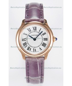 Ronde Louis Cartier Super Clone 29MM Rose Gold Watch in Swiss Quartz Movement