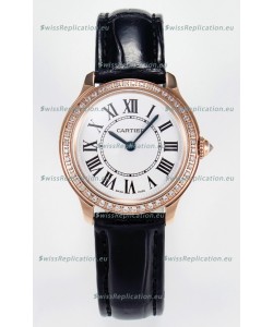 Ronde Louis Cartier Super Clone 29MM Rose Gold. Watch in Swiss Quartz Movement