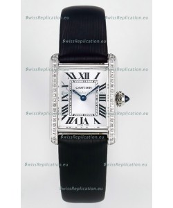 Tank Must Cartier Super Clone Edition 29MM Watch in Steel Casing White Dial 