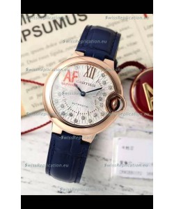Ballon De Cartier Swiss Automatic 1:1 Mirror Quality 33MM in Rose Gold Plating