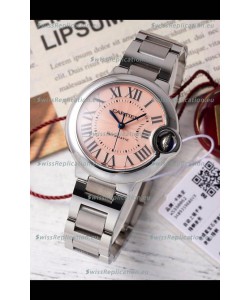 Ballon De Cartier Swiss Automatic Beige Dial Mirror Quality 33MM in Stainless Steel