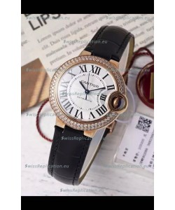 Ballon De Cartier Swiss Automatic 1:1 Mirror Quality 33MM in Rose Gold Plating
