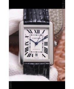 Cartier Tank Solo Swiss Automatic Watch in Stainless Steel Casing 31MM Wide 