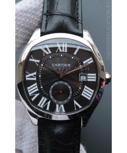 Drive De Cartier 1:1 Mirror Replica Watch in Stainless Steel - White Dial 