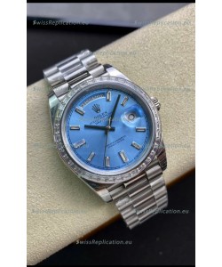 Rolex Day Date Presidential M228396TBR-0002 904L 40MM - Ice Blue Dial 1:1 Mirror Quality Watch