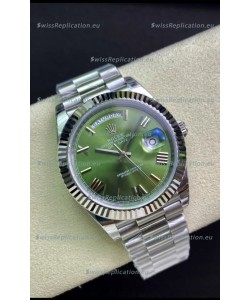 Rolex Day Date Presidential M228239-0033 904L Steel 40MM - Olive Green Dial 1:1 Mirror Quality Watch